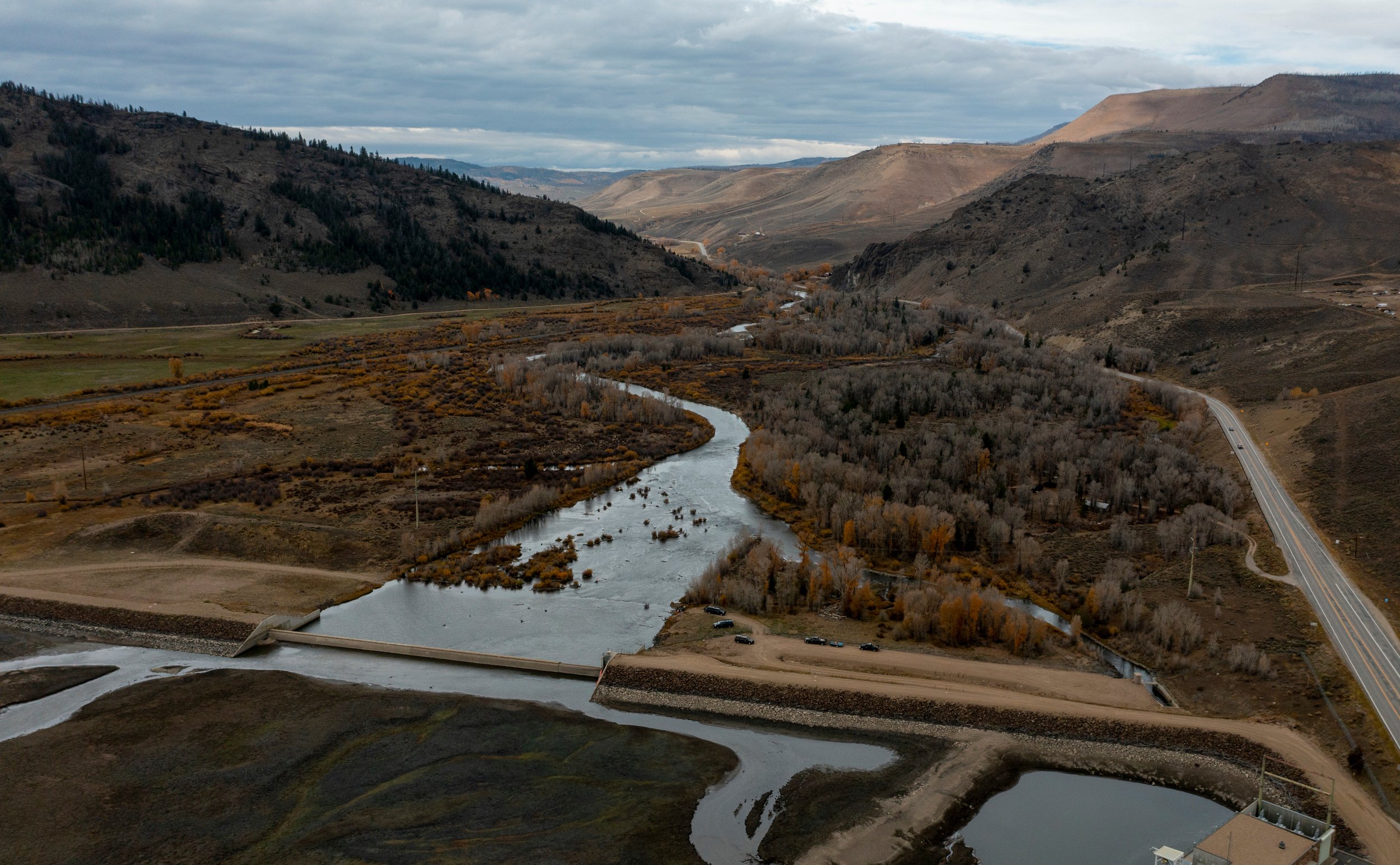 Windy Gap Reservoir, built in 1985, blocks the Colorado River and inhibits a healthy fishery.